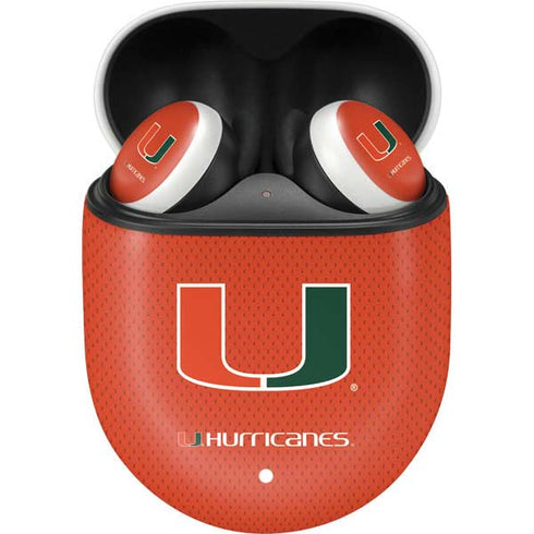University of Miami Hurricanes Jersey Google Pixel Buds Skin